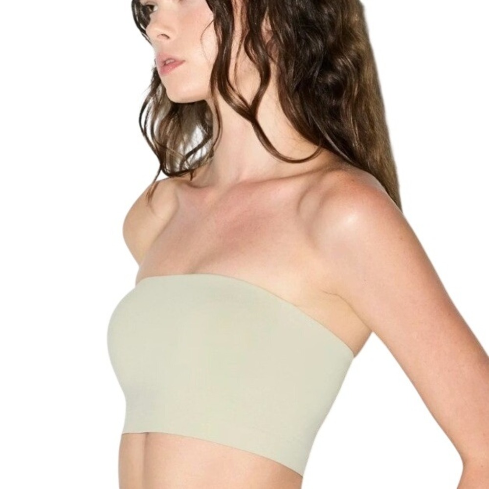 Skims Soft Smoothing Seamless Bandeau Bralette Molded Cup Elm Large ST-STP-8579W